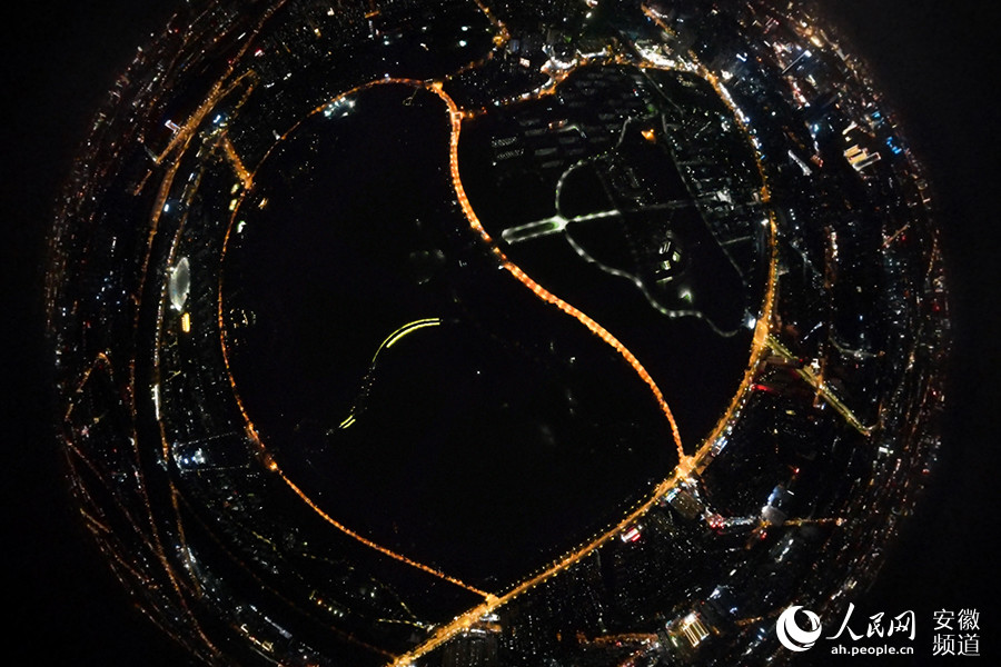 合肥翡翠湖心形公路图片