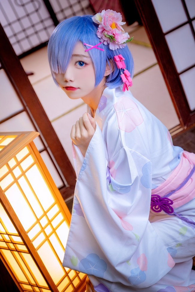 蕾姆浴衣cos