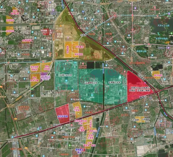 緊鄰凌奧天津外環畔住宅小學大學城三角地規劃有變