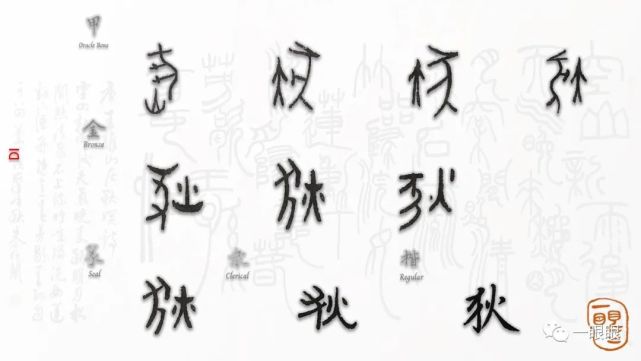 汉字趣谈:狄(344|甲骨文|白描|汉字