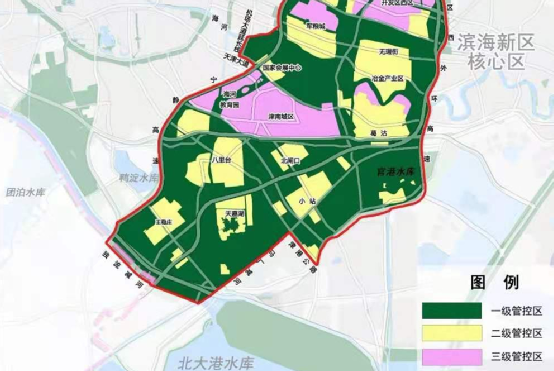 除此,咸水沽还是津南区绿色生态屏障区中唯一大规模三级管控区,未来能