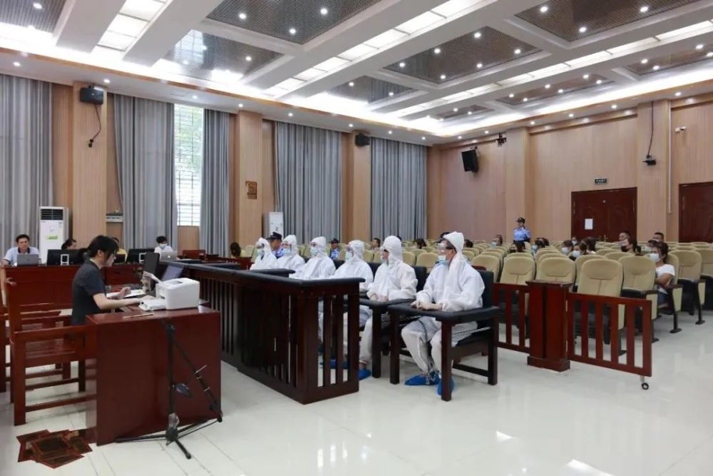 乐东法院公开开庭审理一起六人涉恶团伙犯罪案件