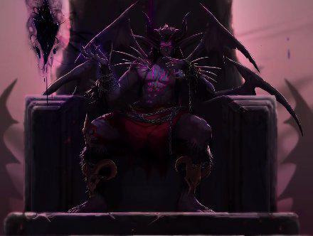 "我为混沌之鬼神,你为毁灭之鬼神,卡赞啊,我的挚友,让我们一起向这个