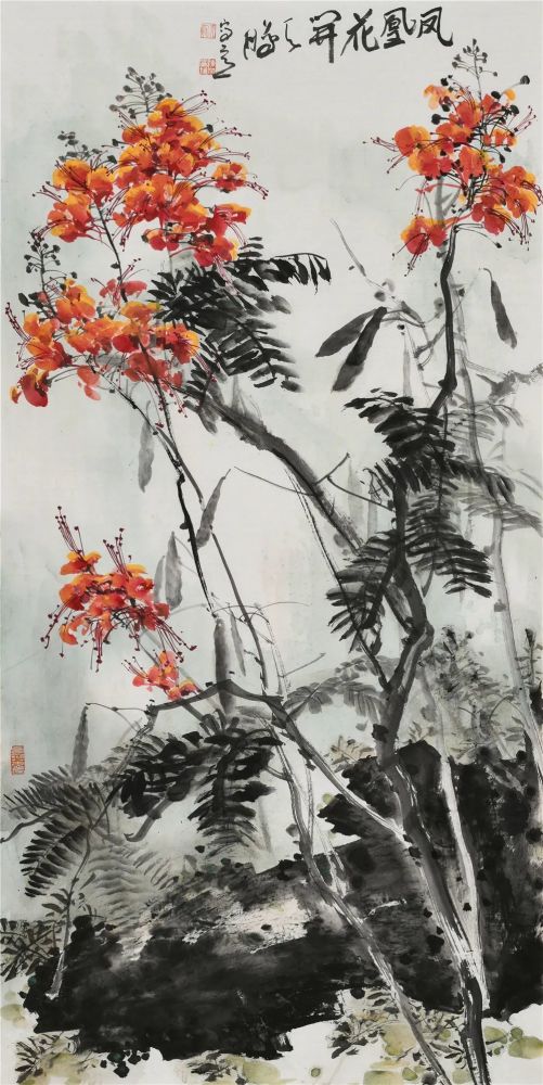 精彩花鳥繪溫情凝瑞蘊華陳鵬藝術展國家畫院開展