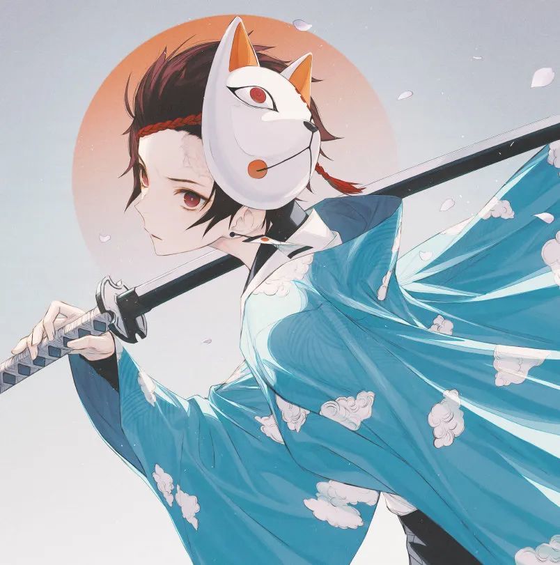 微信头像超人气动漫鬼灭之刃鬼杀队插画壁纸头像