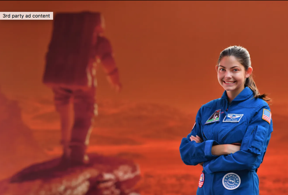 核查18岁美国女孩将成登陆火星第一人