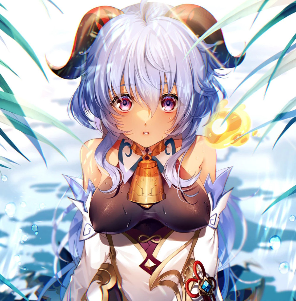 原神大神玩家绘制的同人图火了刻晴大小姐一脸害羞宵宫小姐姐太a了