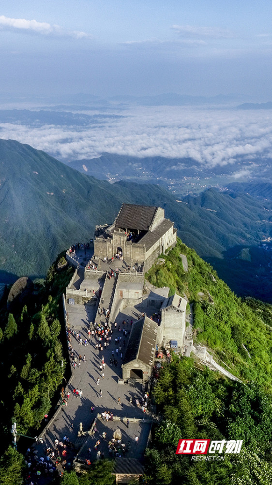 祝融峰全景图图片