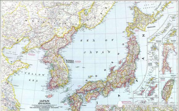 至1945年,日本當時的領土除了本土外,還包括琉球群島,臺灣,朝鮮半島