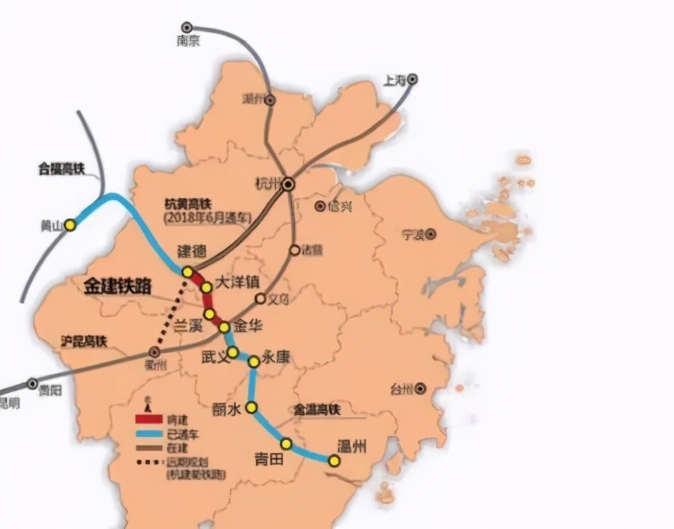 浙江在建一条高速铁路长6481公里兰溪将告别零高铁时代
