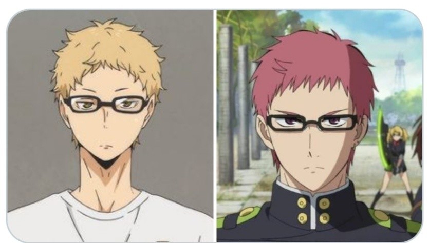 动漫 撞脸 角色 艾玛和翔阳仿佛兄妹 染个头发就不认识了 腾讯新闻