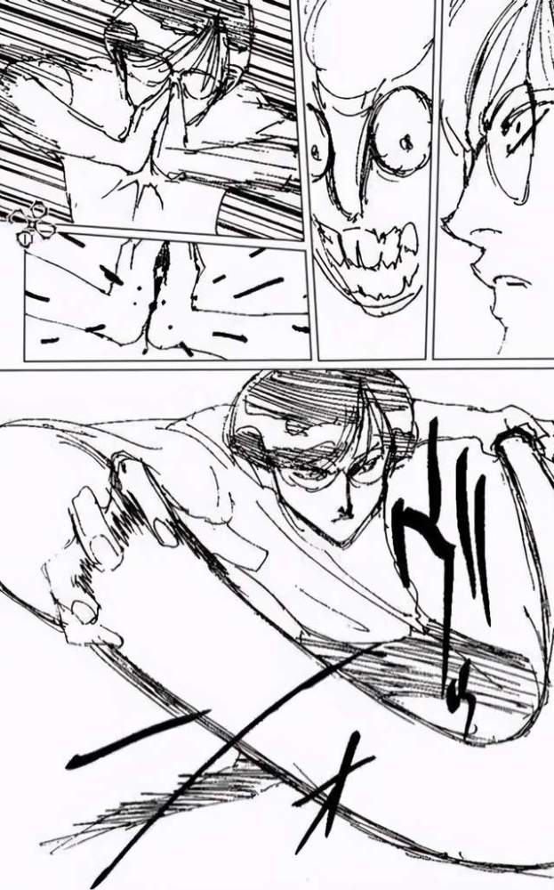 但构图尽显大师风范---而同在jump连载漫画的大前辈富坚义博,先前也曾