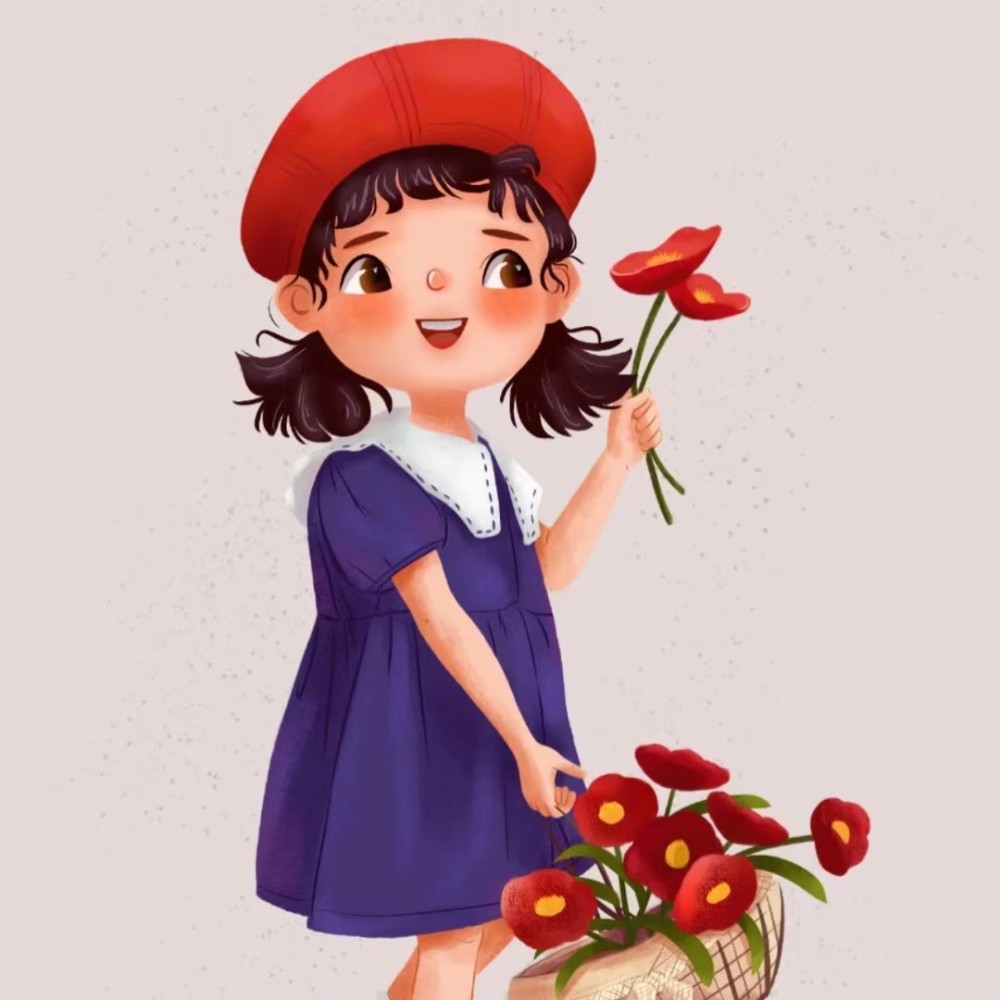 超可爱的女生头像阳光看见我们都会微笑