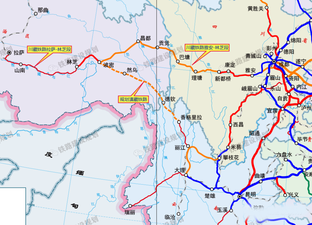 西南地區幾條在建和籌建鐵路最新進展及開工計劃