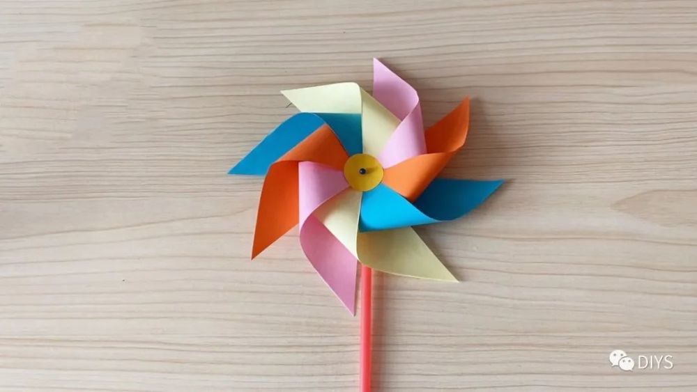 diy童年纸风车给孩子们一份手工小礼物