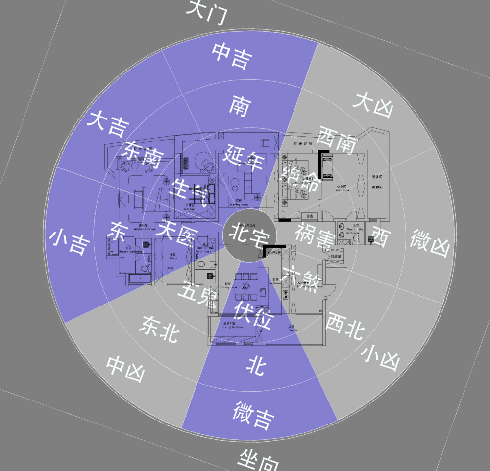 重慶室內設計之北宅風水設計案例