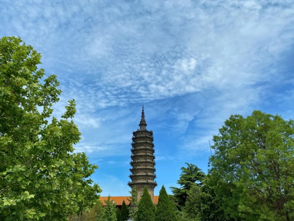 正定临济寺澄灵塔.(资料图片)