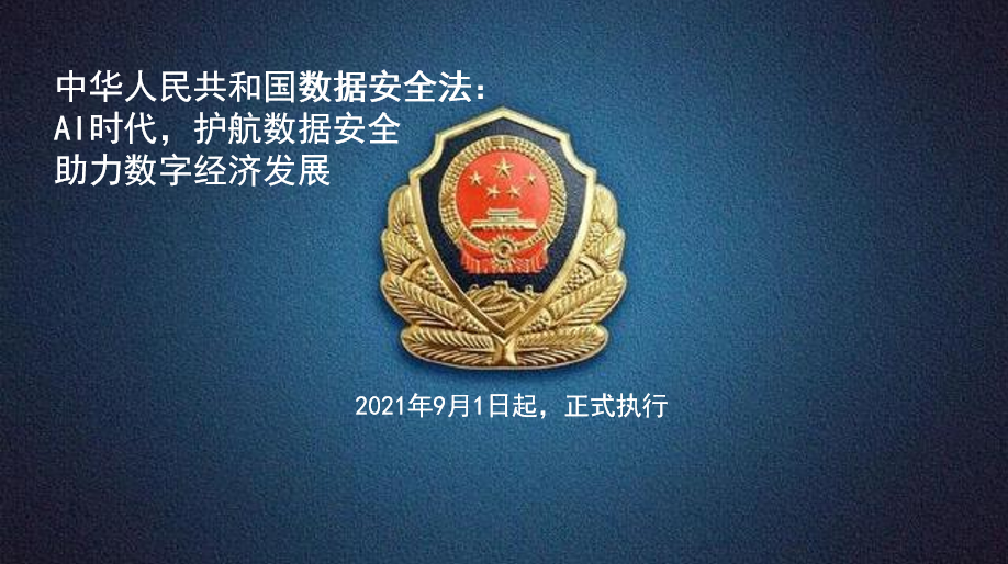 中華人民共和國數據安全法(全文正式發佈)