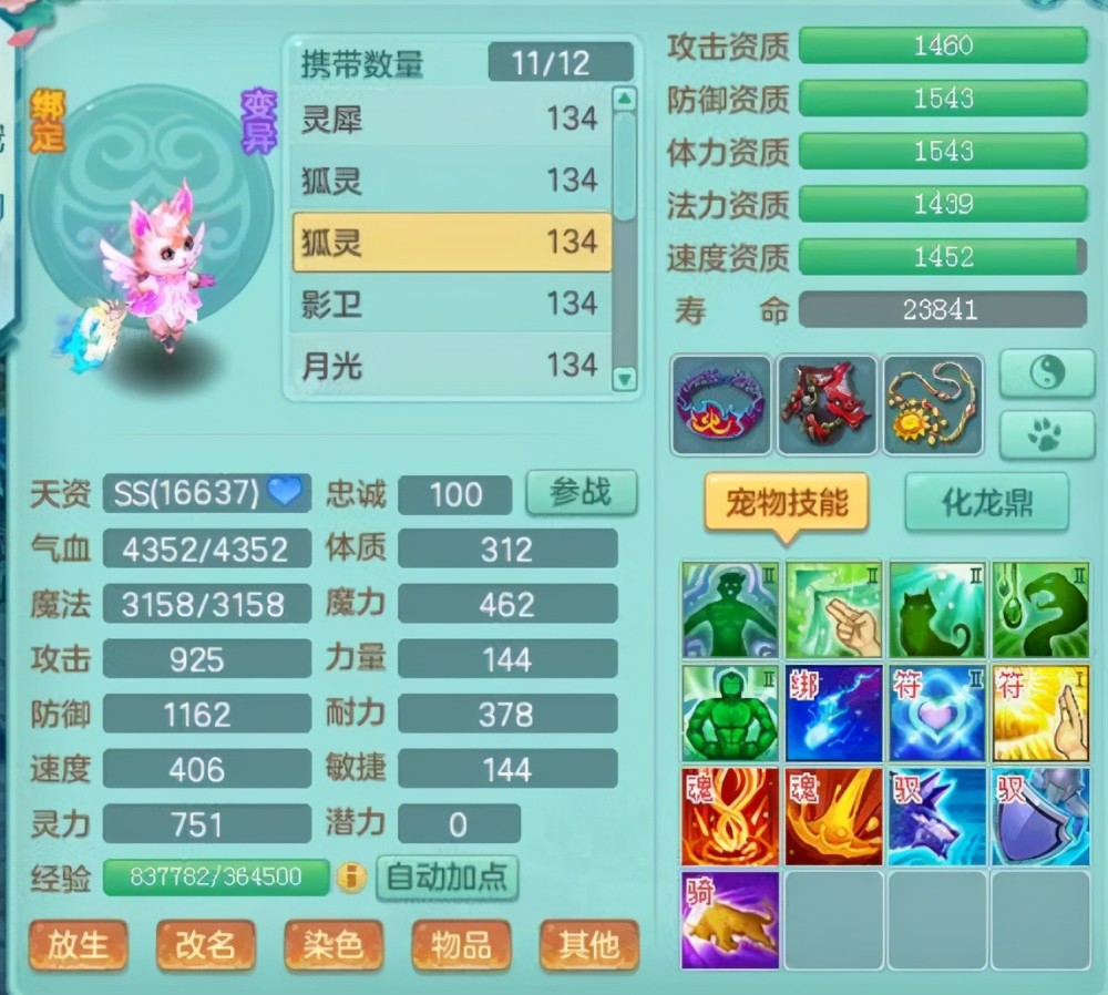 神武4电脑版宠物染色鉴赏青瓷姬化身粉嫩小公主