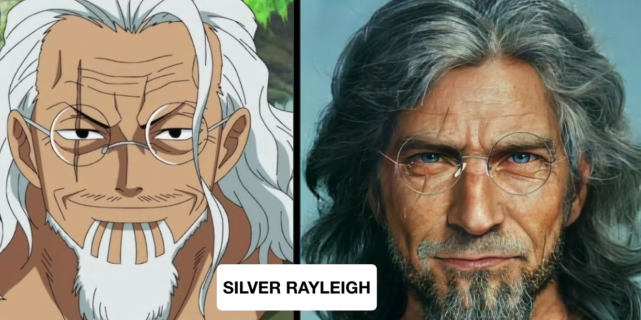 ai技术下的海贼王冥王雷利神还原草帽团全员西方化