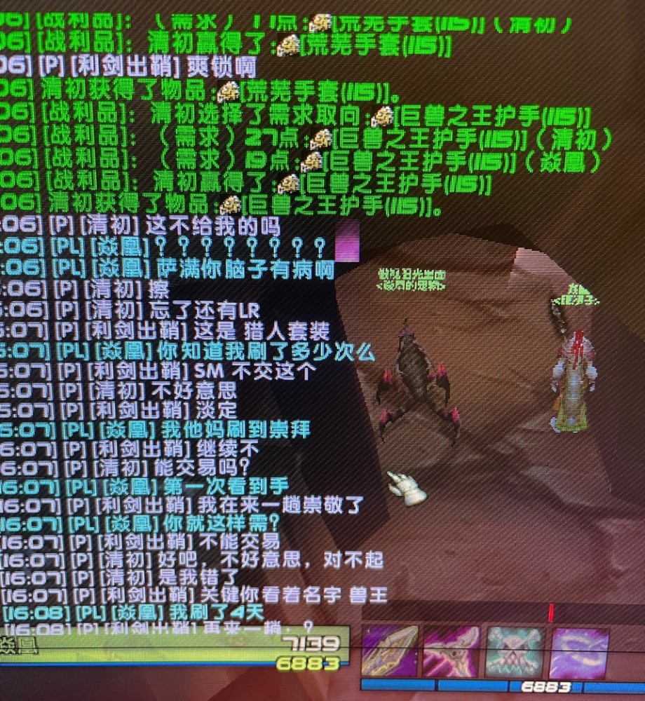 魔兽怀旧服 Lr刷破碎40次 巨兽之王护手被萨满r走 Dps分析超t5 全网搜