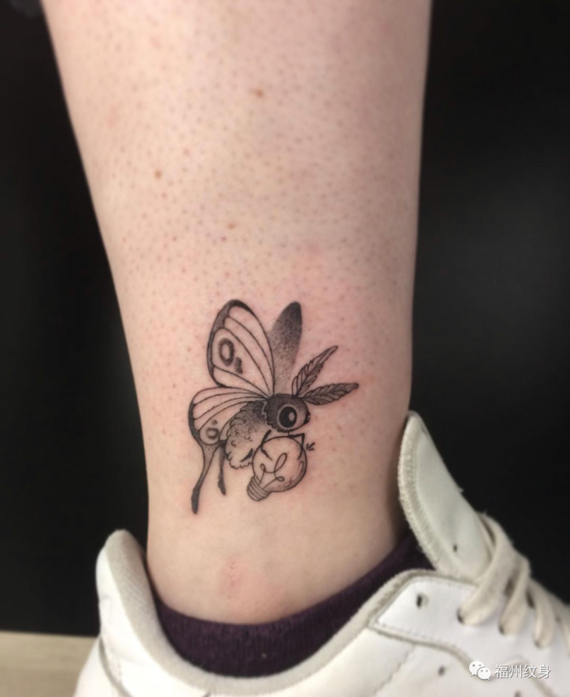 脚踝处高清纹身图案a