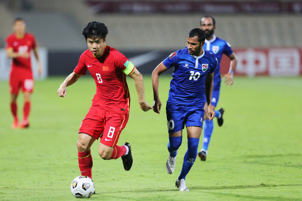 (体育)足球——世预赛:中国队胜马尔代夫队(2)_腾讯新闻