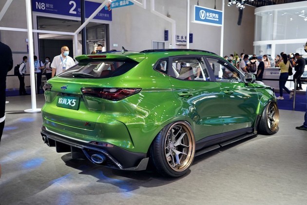 2021重庆车展绿魔来袭长安欧尚x5改装版车型亮相