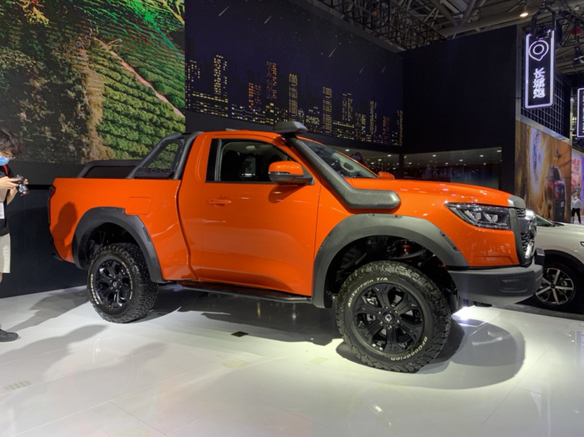 20t分时四驱前后桥差速锁双门单排短轴皮卡长城火炮售1798万