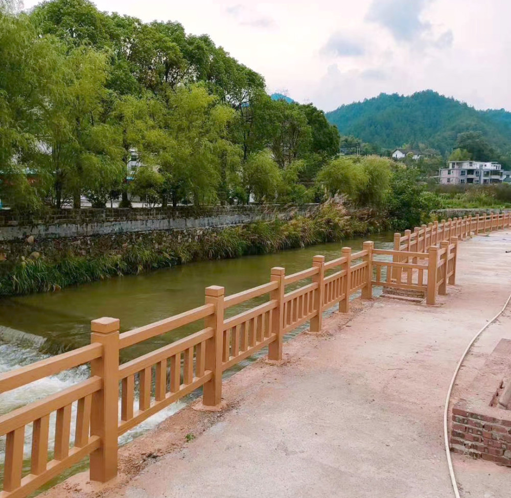 桂林景区栏杆效果,仿木栏杆对于环境的作用