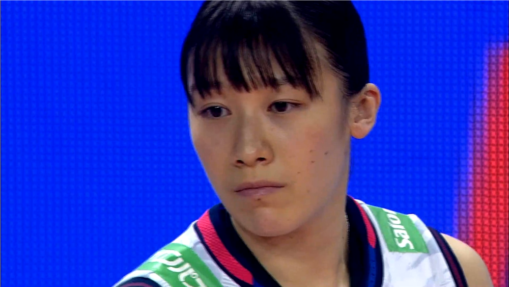 日本女排首发阵容:黑后爱,古贺沙里娜,岛村春世,荒木绘里香,石川真佑