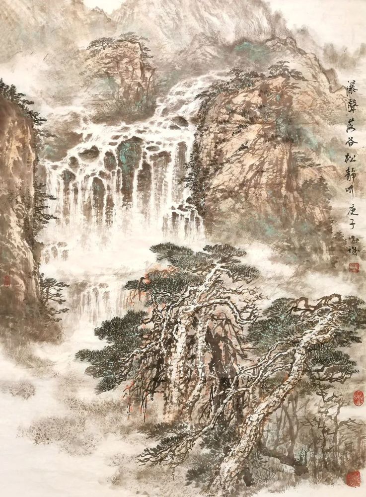 认识白庚延,对画山水的刘家城来说,更是如鱼得水.