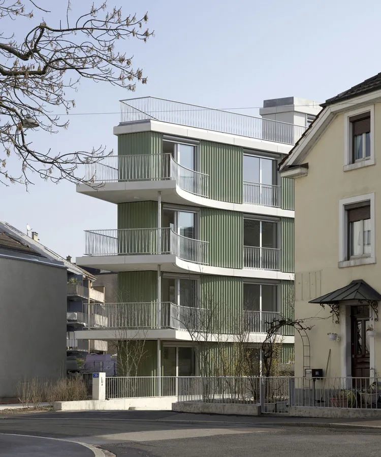 多层住宅建筑设计瑞士hegenheimerstrasse公寓案例