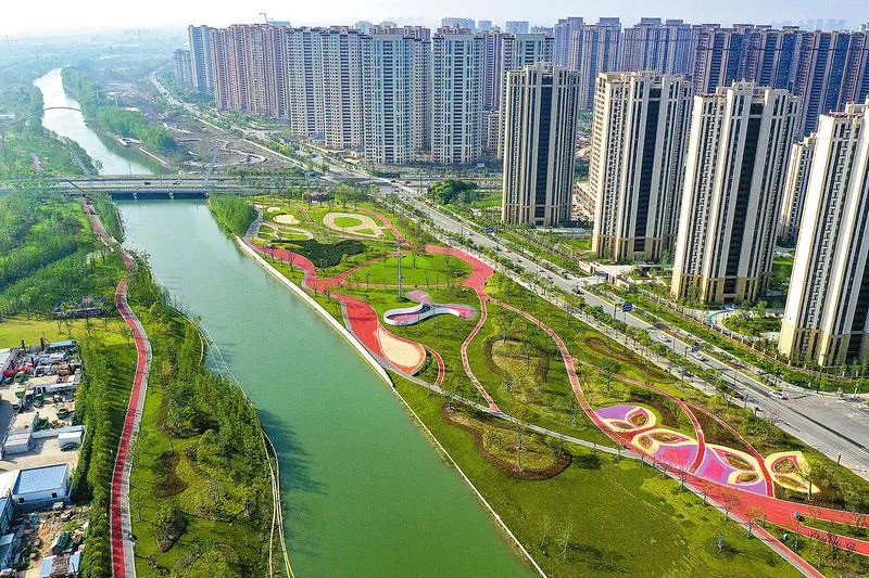 整治后的盐城串场河市区段 今年,盐城市委市政府决定启动串场河市区段