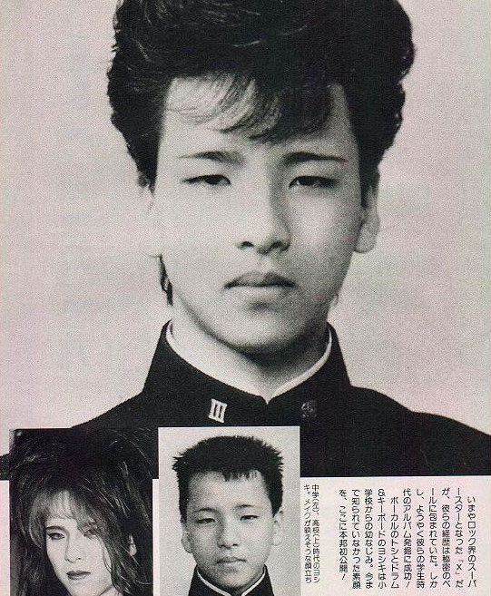 张所谓的照片,其实是日本视觉系乐队x-japan的创始人yoshiki的学生照