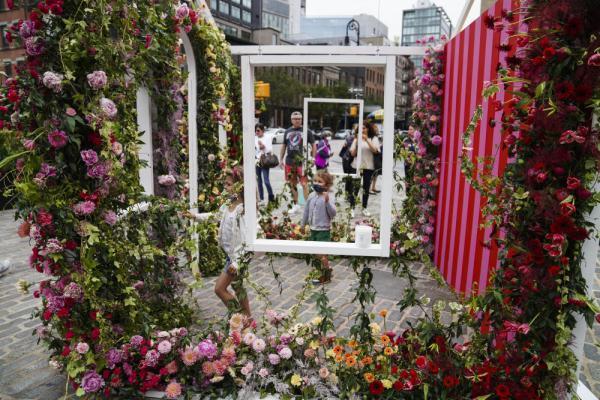 纽约 鲜花满街 腾讯新闻