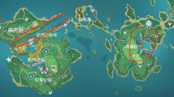 原神稻妻地图更多细节曝光新增神樱树系统部分区域靠近会持续掉血