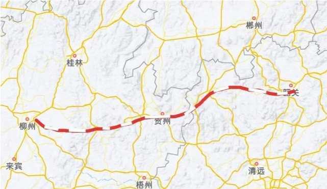 柳贺韶铁路与百河柳铁路一样都是昆厦高铁的组成部分,该铁路方便了