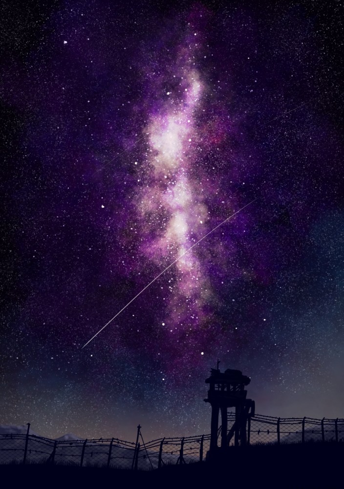 p站绝美的星空二次元插画壁纸