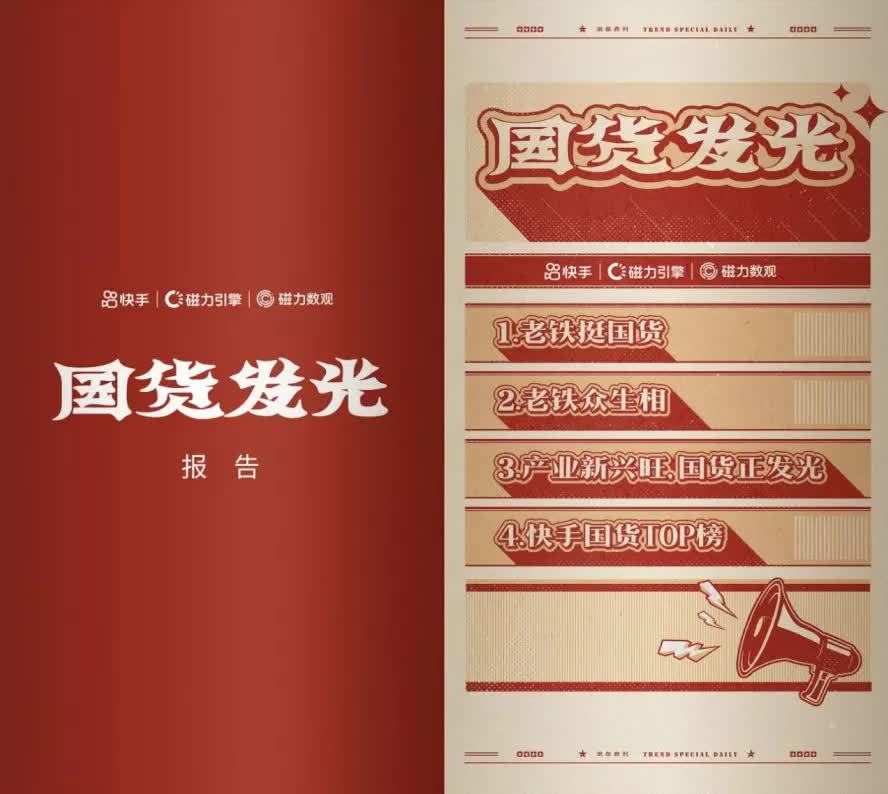 国货发光数据报告快手