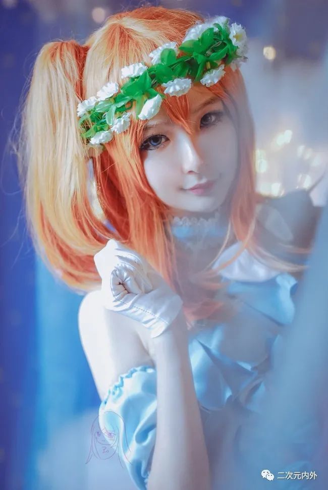 cos正片～《ll》高坂穗乃果 蓝纱打歌服