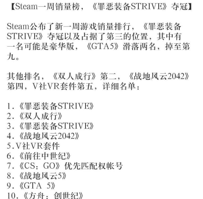 一周网游排行榜_Steam新一周销量排行榜:1折大家都说香,永劫无间连续4周上榜!