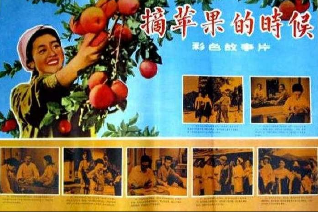 朝鲜影片《摘苹果的时候》当年受到热捧,片中姑娘羞容迷倒观众_腾讯