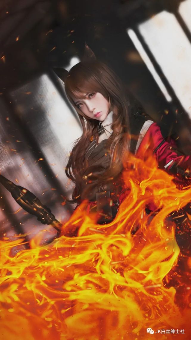 cos:明日方舟天火cos正片@疯猫