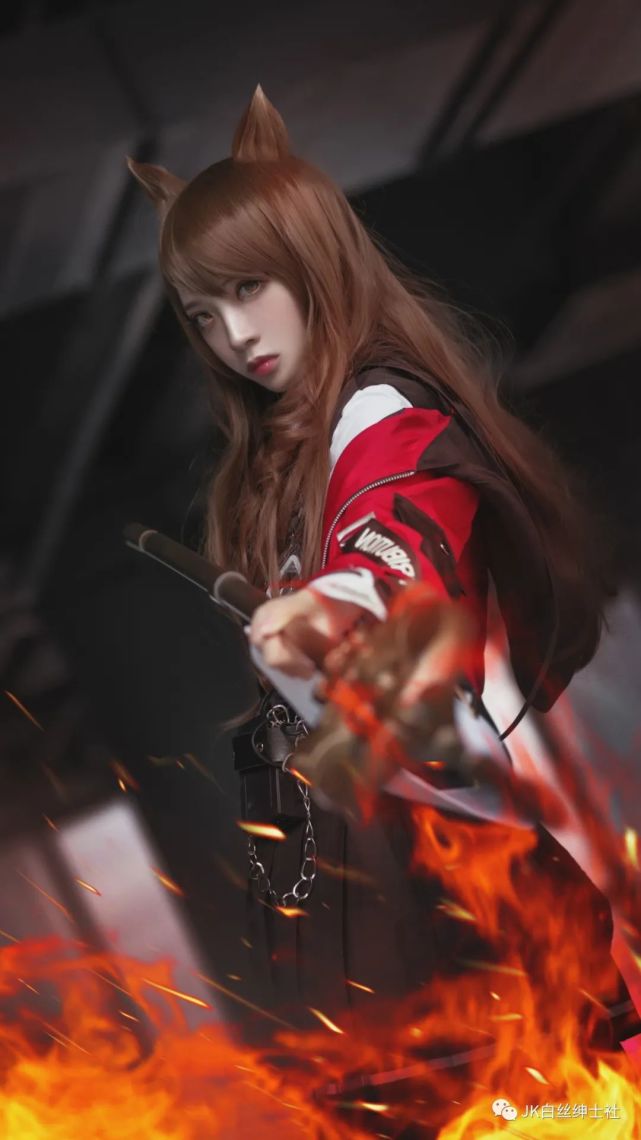 cos:明日方舟天火cos正片@疯猫