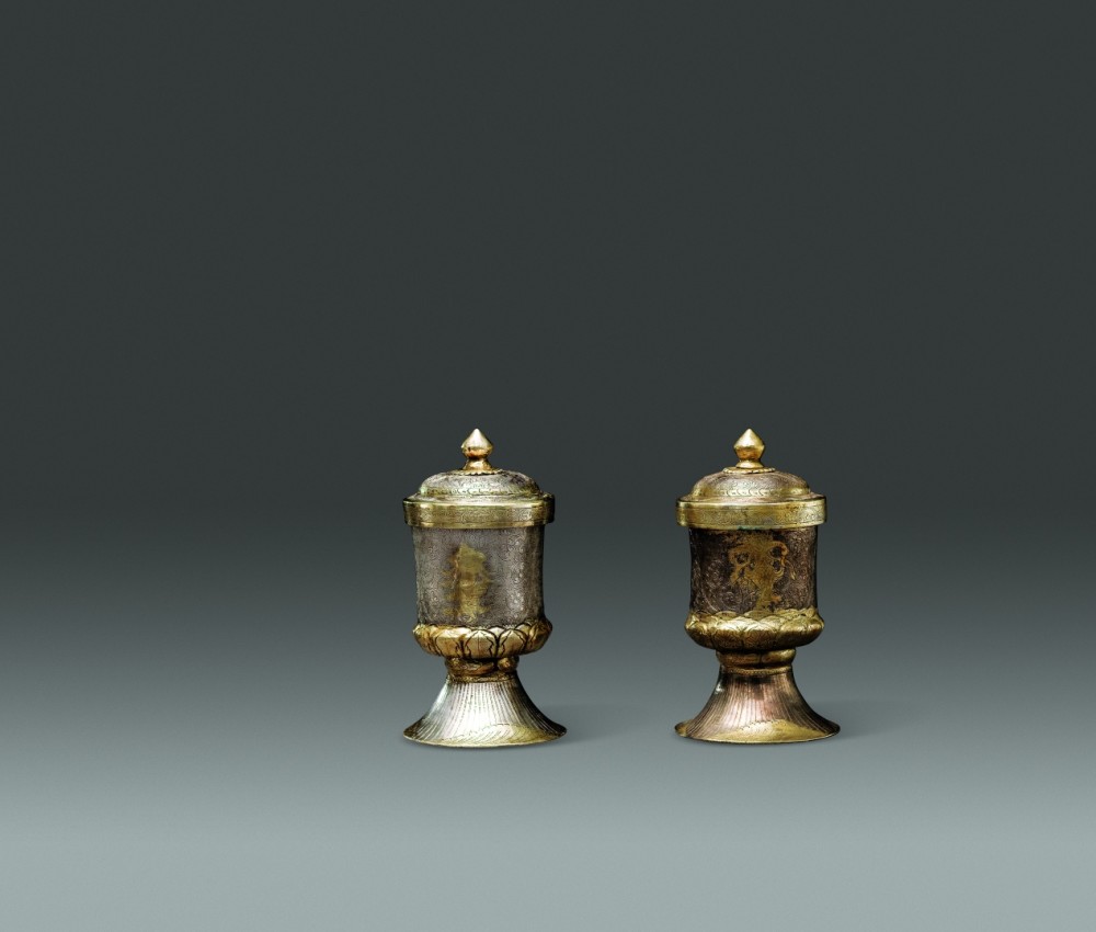 每日瑰宝唐鎏金伎乐纹银香宝子