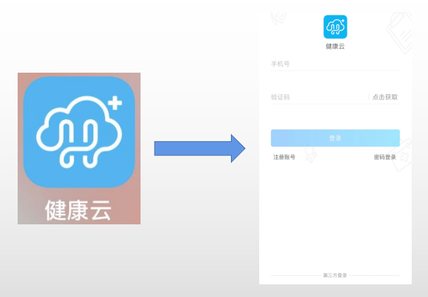 方法一: 健康云app