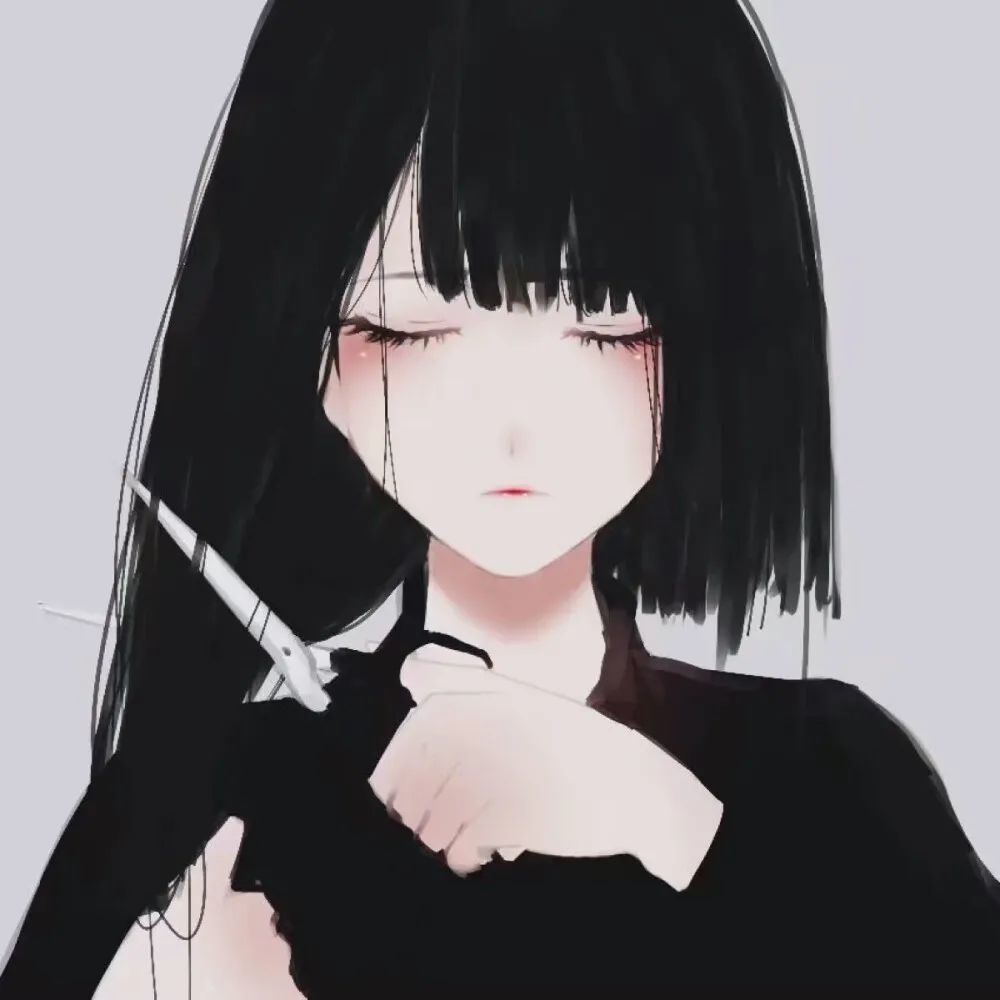 意境伤感动漫女头