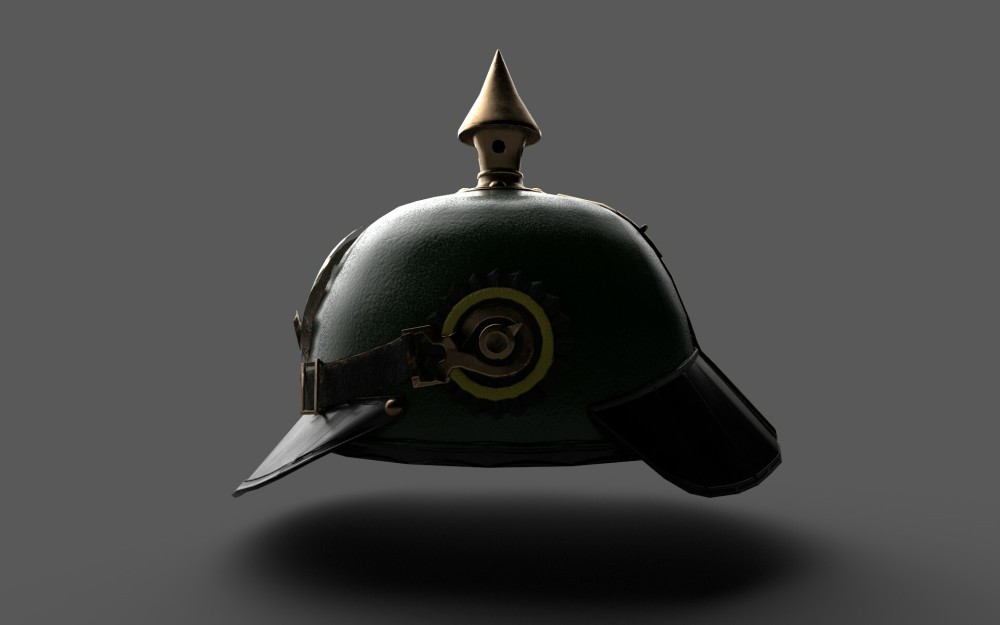 德国的尖钉头盔是肉搏战用来顶人吗