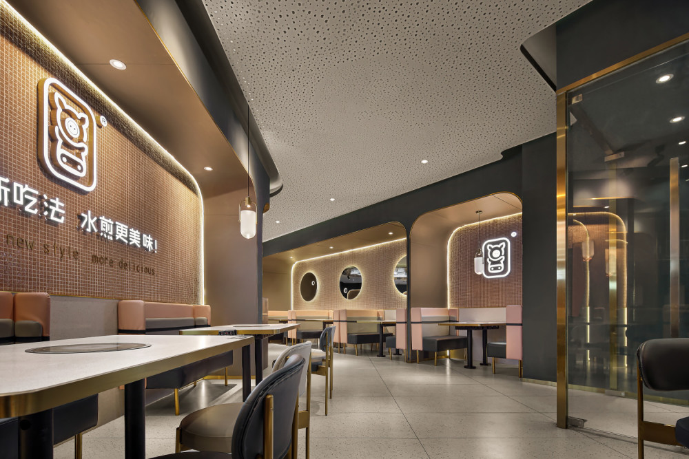 轻工业风韩式水煎肉餐厅设计:小猪小牛章鱼水煎肉_腾讯新闻